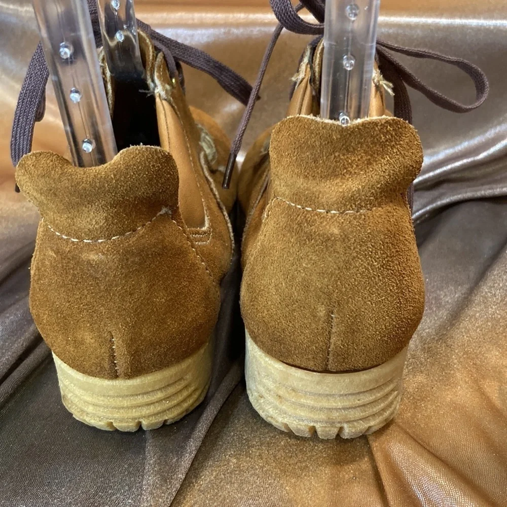 1970’s brown leather Sears vintage casual chukkas size 5.5. Few‎ scrapes. Fc 2